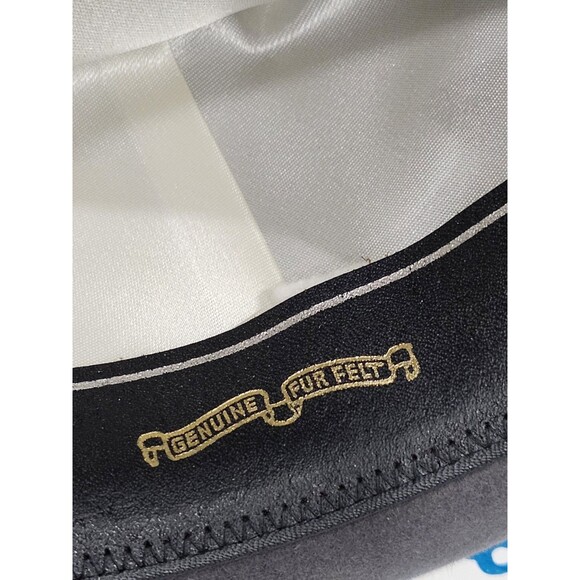 Henry The Hatter Detroit Mens Size 6 7/8 Gray Genuine Fur Felt Derby Fedora Hat - Picture 10 of 14